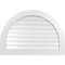 Ekena Millwork Round Top Surface Mount PVC Gable Vent: Functional, w/ 3-1/2"W x 1"P Standard Frame, 40"W x 28"H GVPRT40X2801SF - alternate 1
